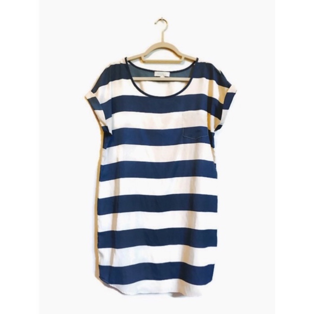 Olive and Oak Ivory & Blue Stripe Dress/Tunic
